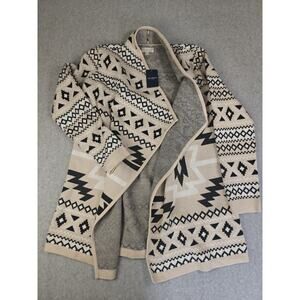 Lucky Brand NWT Aztec Southwestern Open Front Cardigan Sweater Women’s M